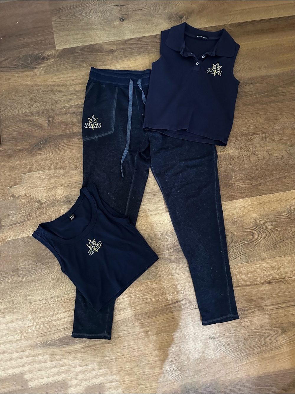 UCSD University of San Diego Navy Blue Logo Jogger Pants with Matching Logo Tops